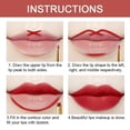 thumbnail image 5 of Juego de 3 lápices labiales y delineadores de labios en color morado, vino, malva y rojo ciruela para mujer, lápiz labial mate de 24 horas DNM y lápiz delineador de labios de larga duración, 24 labia, 5 of 5