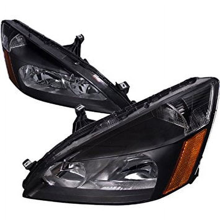 JDM Chrome Housing Clear Corner Headlights For 2003-2007 Honda Accord (2DR/4DR) 4 thumbnail image