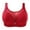 Red, variant on POIUYTR Women's Wireless Minimizer Comfort Bra - Seamless Light Support Bra for Everyday Natural Shape