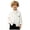 b23-White, variant on yboeqw Boys Shirt Wrinkle-Free Stretch Button Down Shirt Kids Long Sleeve Solid Color Lapel Blouse(18-24 Months,White)