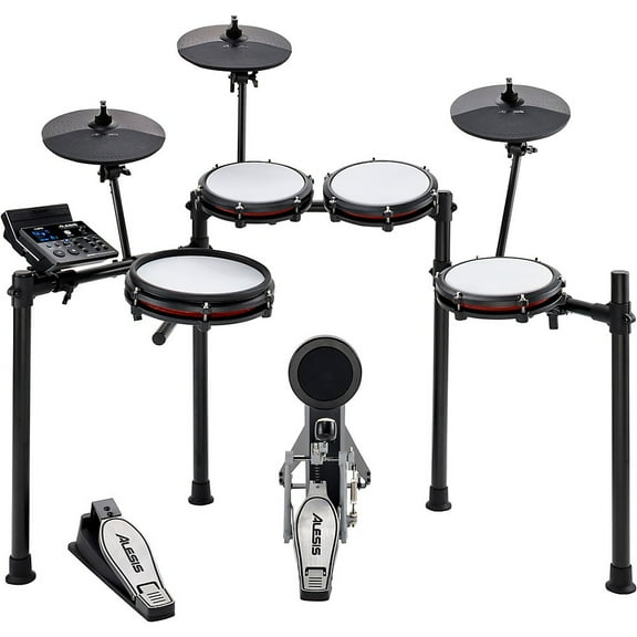 Alesis Nitro Max Premium All-In-One Electronic Drum Kit, Black