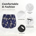 thumbnail image 5 of Disketp Lilies Flowers Print Women's Shorts Workout Shorts for Athletic Gym Running Shorts with Phone Pockets Large, 5 of 8