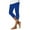 Blue, variant on Capri Leggings for Women Spring Summer Elastic High Waist Slim Fit Shiny Pentagram Rhinestone Hem Workout Yoga Pants Capris