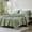 Sage Green 7.8'' Ruffles, variant on Simple&Opulence 100% Organic Cotton Bed Sheet Set Elegant Shabby chic Bedding (1 Flat Sheet, 1 Fitted Sheet and 1 Ruffled Pillowcase) with Charming Feminine Long Ruffle Trim - Sage Green, Twin