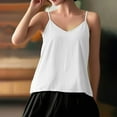 thumbnail image 4 of Women's Loose V-Neck Sleeveless Tank Top - Lightweight Cotton Linen Halter Sun Top, Breathable Solid Color Vest for Summer Casual & Beach Wear, 4 of 5