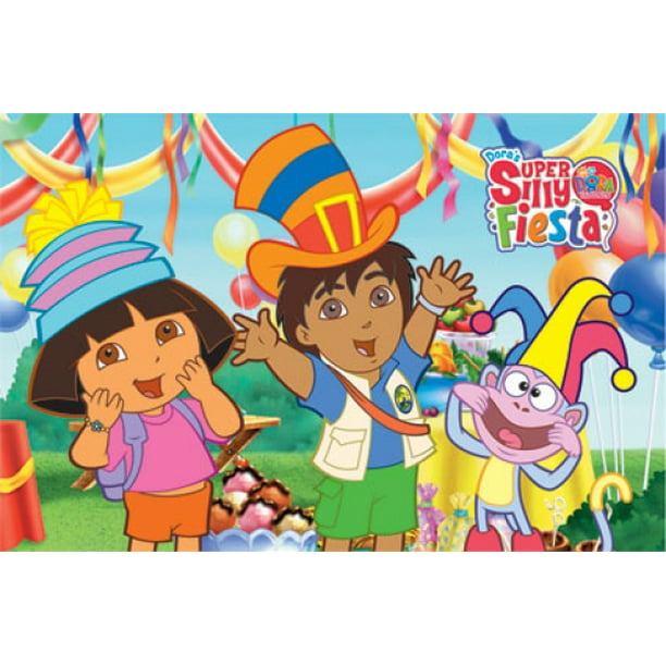 Dora the Explorer's Super Silly Fiesta - Dora & Diego Poster Print...
