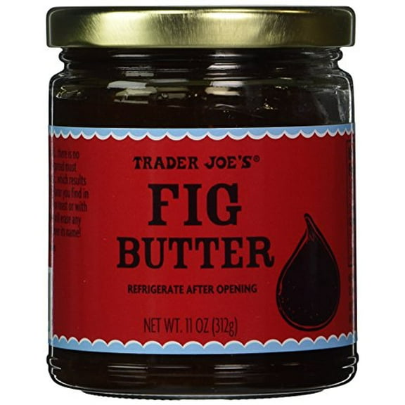 Pack of 2 Trader Joe's Fig Butter - 11oz., / 312g. - No Artificial Colors, Flavors or Preservatives.