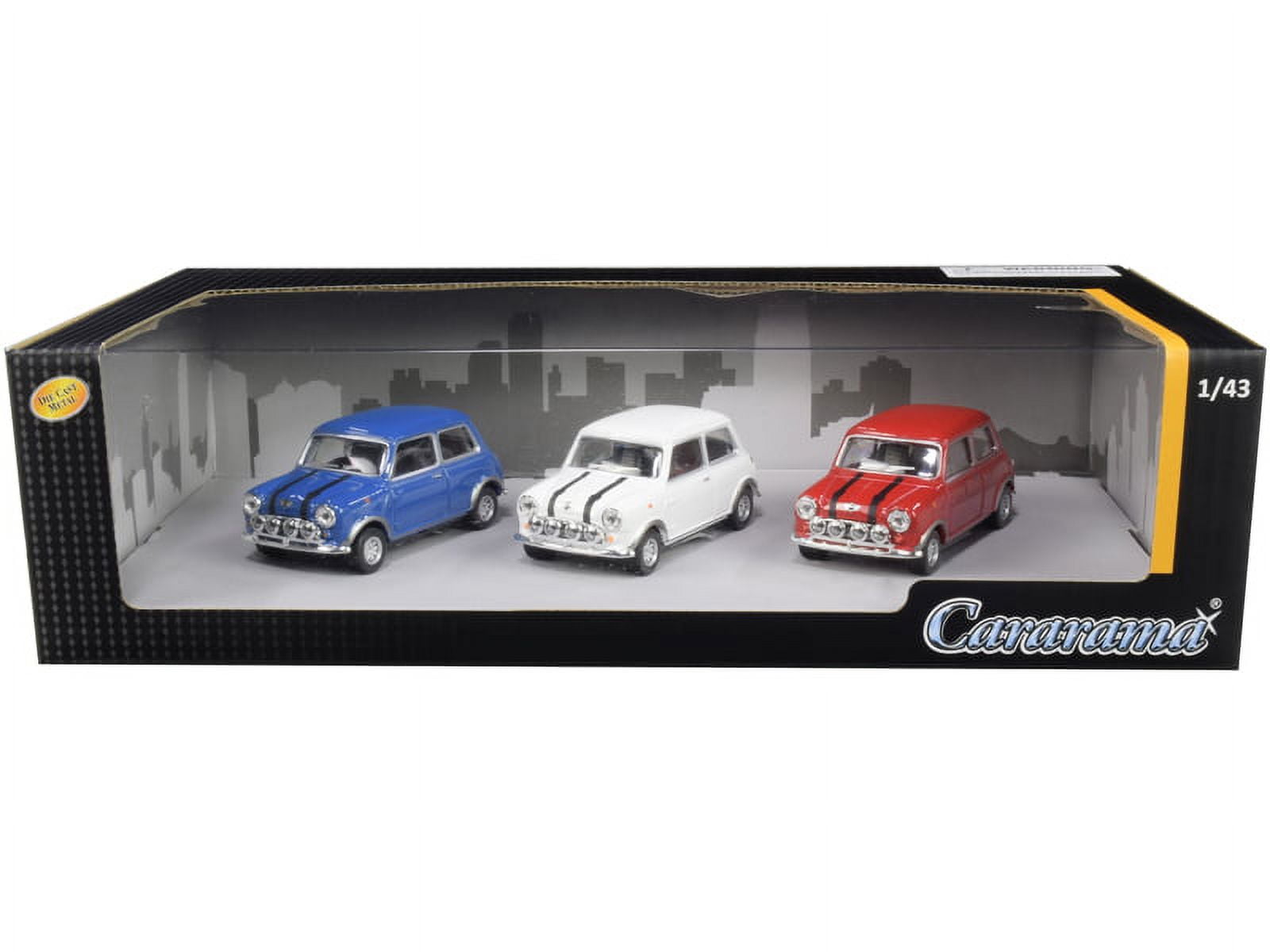 Mini Cooper 3pc Gift Set 1/43 Diecast Model Cars by Cararama