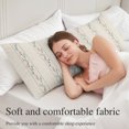 thumbnail image 5 of Beige Flower Branch Body Pillow Cover 20 x 54 Inch Decorative Pillow Cover Spring Summer Farmhouse Botanical Lumbar Pillowcase Seasonal Rectangle Cushion Case for Couch Sofa Bed Living Room, 5 of 9