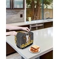 thumbnail image 3 of Farmhouse Cow Toaster Cover 4 Slice, Large Kitchen Appliance Covers, Vintage Country Sunflower Botanical Black Toaster Oven Cover with Loop, Bread Machine Cover Polyester Dust Cover Protection, 3 of 4