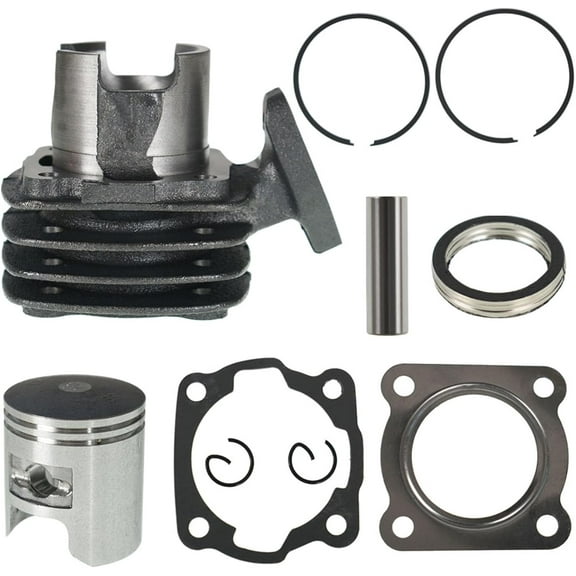 SEBLAFF Motorcycle Cylinder Piston Top End Kit Replacement for 1984-1987 Honda Spree NQ50 12251-GN2-000 12191-GK8-010
