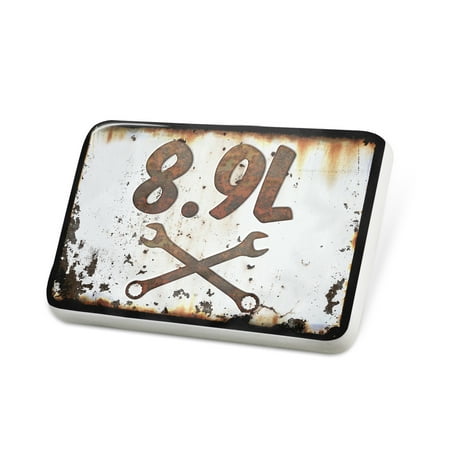 Porcelein Pin Rusty old look car 8.9L Lapel Badge – NEONBLOND