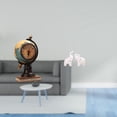 thumbnail image 2 of Figura de con globo terráqueo, estatua moderna, reloj de mesa, adorno artesanal coleccionable, decoración de mesa única, decoración del hogar, 2 of 8