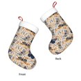 thumbnail image 3 of Salouo Butterflies Print Christmas Stockings,Large Xmas Stocking Set of 1 Holiday and Farmhouse Stocking for Christmas Holiday Party Decoration(17.7*11 Inch), 3 of 7
