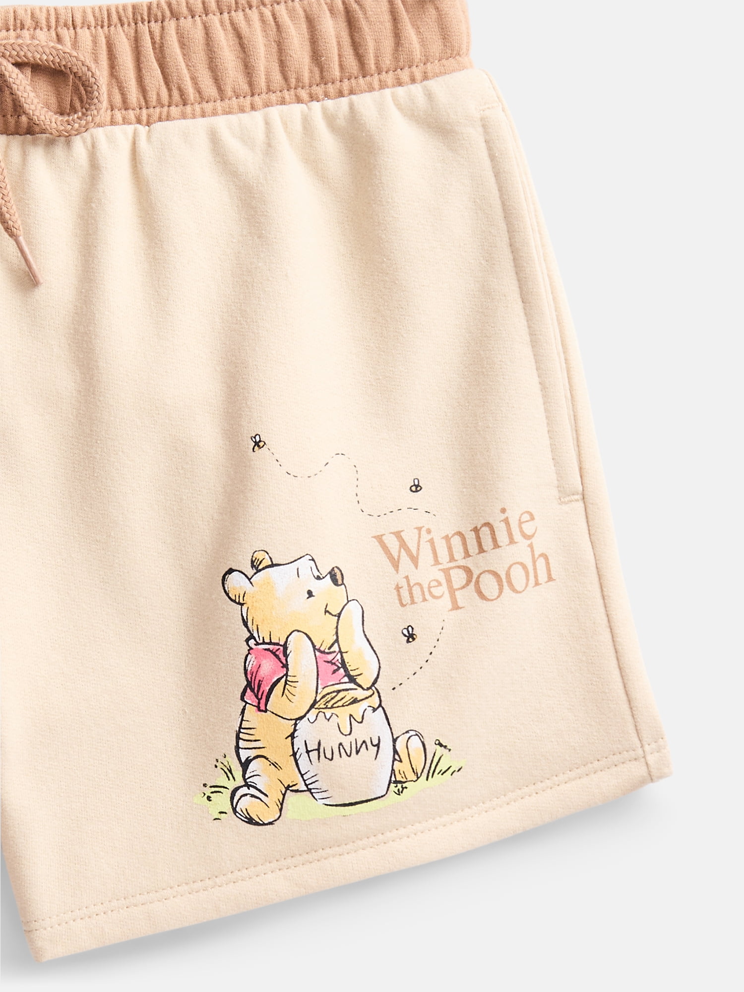 Disney Winnie the Pooh Girls Graphic Fleece Shorts, Sizes 4-16