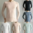thumbnail image 6 of CENL Mens See-through Mesh Ice silk T-Shirt Long Sleeve Undershirt Fitness Muscle Top, 6 of 8