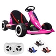 thumbnail image 1 of Montable Electrico Go Kart para Niños Largo Ajustable Luz 12v - Rosa, 1 of 8