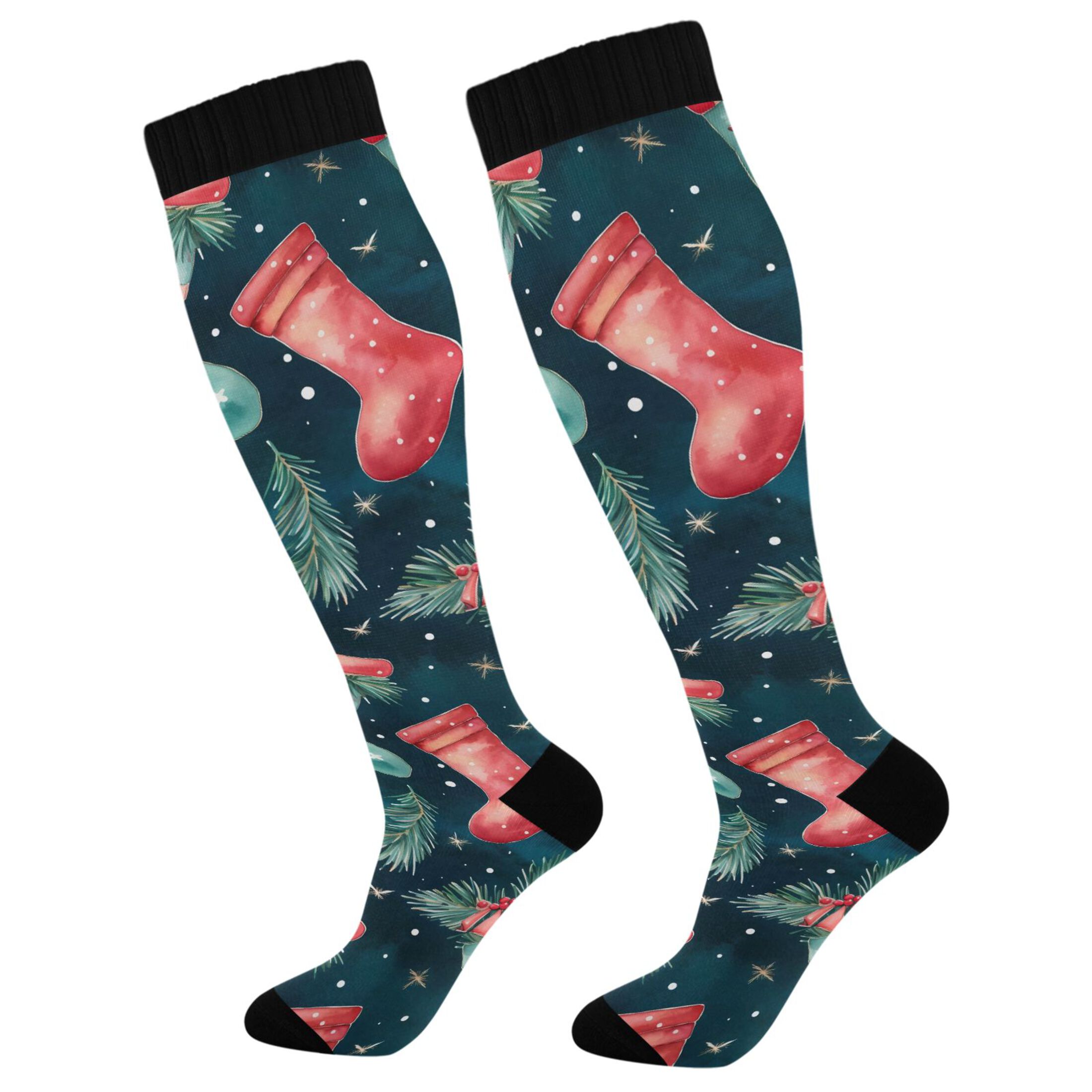 Novelty Funny Crazy Socks Chicken Leg Socks Womens Mens Knee-High Novelty Funny Crazy Socks Chicken Leg Socks Womens Mens Knee-High