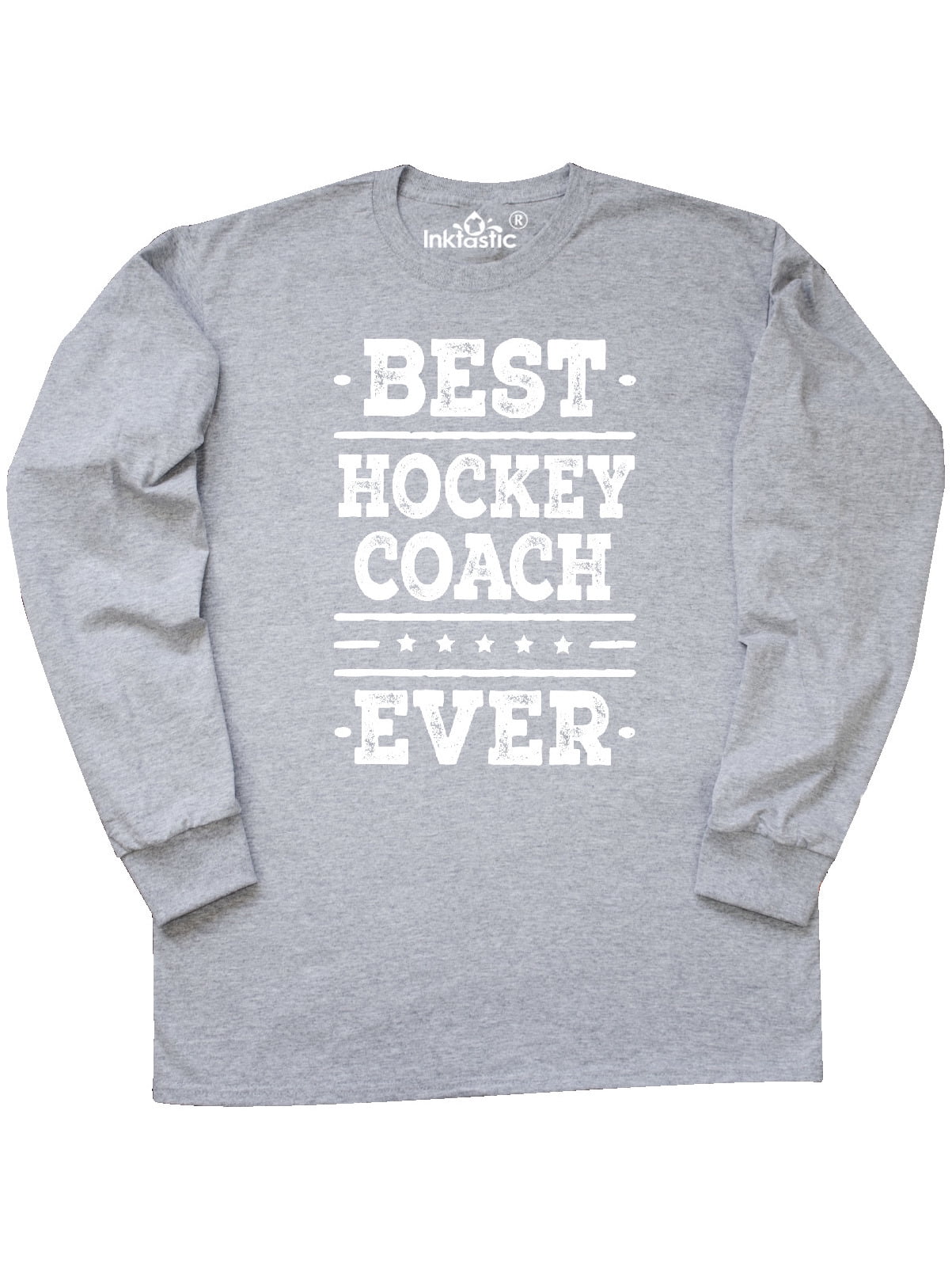Inktastic Best Hockey Coach Ever Long Sleeve TShirt