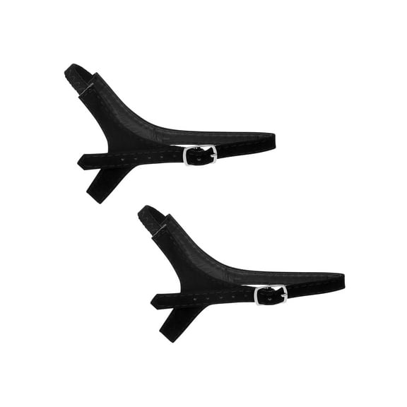 INSPIRE CHIC Women's Detachable Adjustable Shoe Bands for Holding Loose High Heels 20.5cm/8.07" Suede black