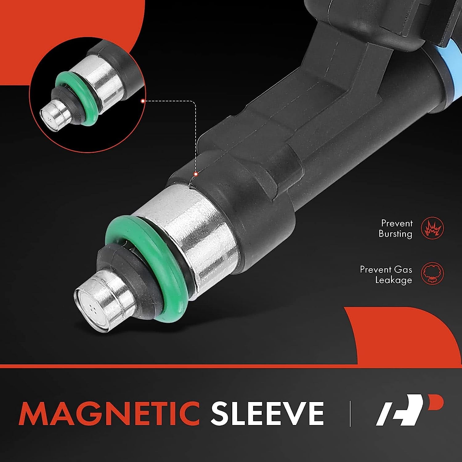 A-Premium Fuel Injectors Compatible with Jeep Grand Cherokee, Liberty & Dodge Ram 1500, Durango, Nitro, Dakota & Ram 1500, Dakota & Mitsubishi Raider, V6 3.7L, Set of 6, Replace# 0280158020