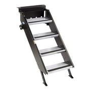 STEP ABOVE-GEN2, 4 STEP ENTRY STEP, MANUAL, 8IN RISE, FITS INNER DOOR FLANGE WIDTH OF 23.75-26.25IN