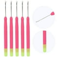 thumbnail image 1 of Plastic Hair Extension Crochet Hooks for Hair Easy to Use, Ergonomic Handle Set of 5 Crochet  Suitable for Braiding, Dreadlocks, and Crafts Hair Decoration for, 1 of 7