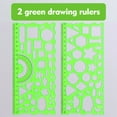 thumbnail image 2 of Geometric Ruler Set - Versatile Drawing and Measuring Tool for Creative Projects, 2 of 5