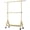 Gold, variant on TreGazze 2-Shelf Clothes Rack on Wheels, Portable Rolling Clothing Rack with Shelves, up to 560 lbs, Silver