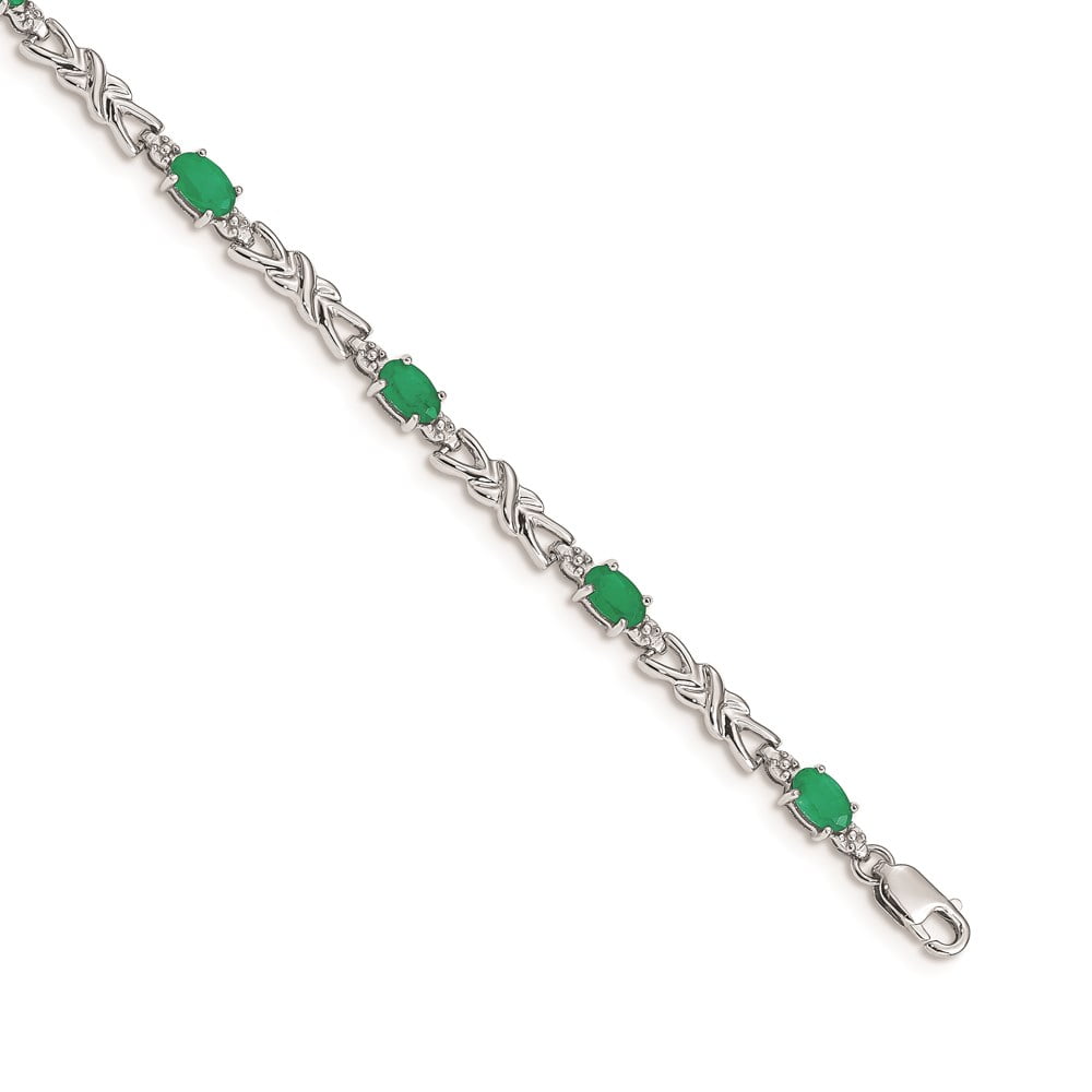 Real 14kt White Gold Diamond and 