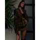 thumbnail image 3 of Conjuntos elegantes de minifalda de leopardo y animales para mujer, chaqueta elegante con solapa, Falda corta de línea A, traje de 2 piezas, trajes de oficina para mujer, 3 of 5