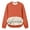 Orange, variant on Thermal Fleece Lined Sweatshirt for Women Casual Solid Color Pullover Top Hoodless Sweatshirts Hot Pink S