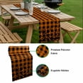 thumbnail image 5 of Halloween Table Runner - 48 Inch Long, Kitchen Dining Table Runner Dresser Scarves, Orange Black Paid Horror Bat Spooky Halloween Farmhouse Decor for Coffee Tables Wedding Party Banquet, 5 of 8