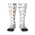 thumbnail image 2 of Lsque Puppy Printed Crew Socks Men's Women's LightWeight Thin Casual Calf Socks ,Knee High Socks,Cotton Socks, 2 of 9