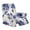 Abstract Flower, variant on HUISEFOR French Country Recliner Chair Cover 4 Pcs, Toile de Jouy Reclining Slipcovers with Storage Pockets, Anti-Slip Furniture Protector, Comfortable & Scratch-Proof, for Pet, Kids, Living Room