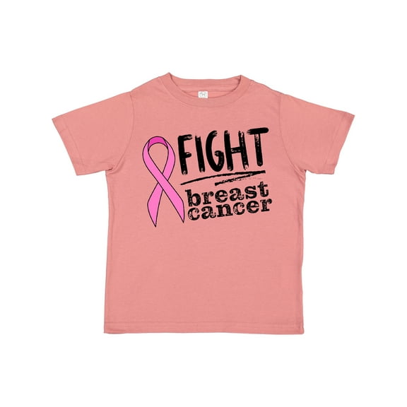 Inktastic Fight Breast Cancer Pink Ribbon Boys or Girls Toddler T-Shirt