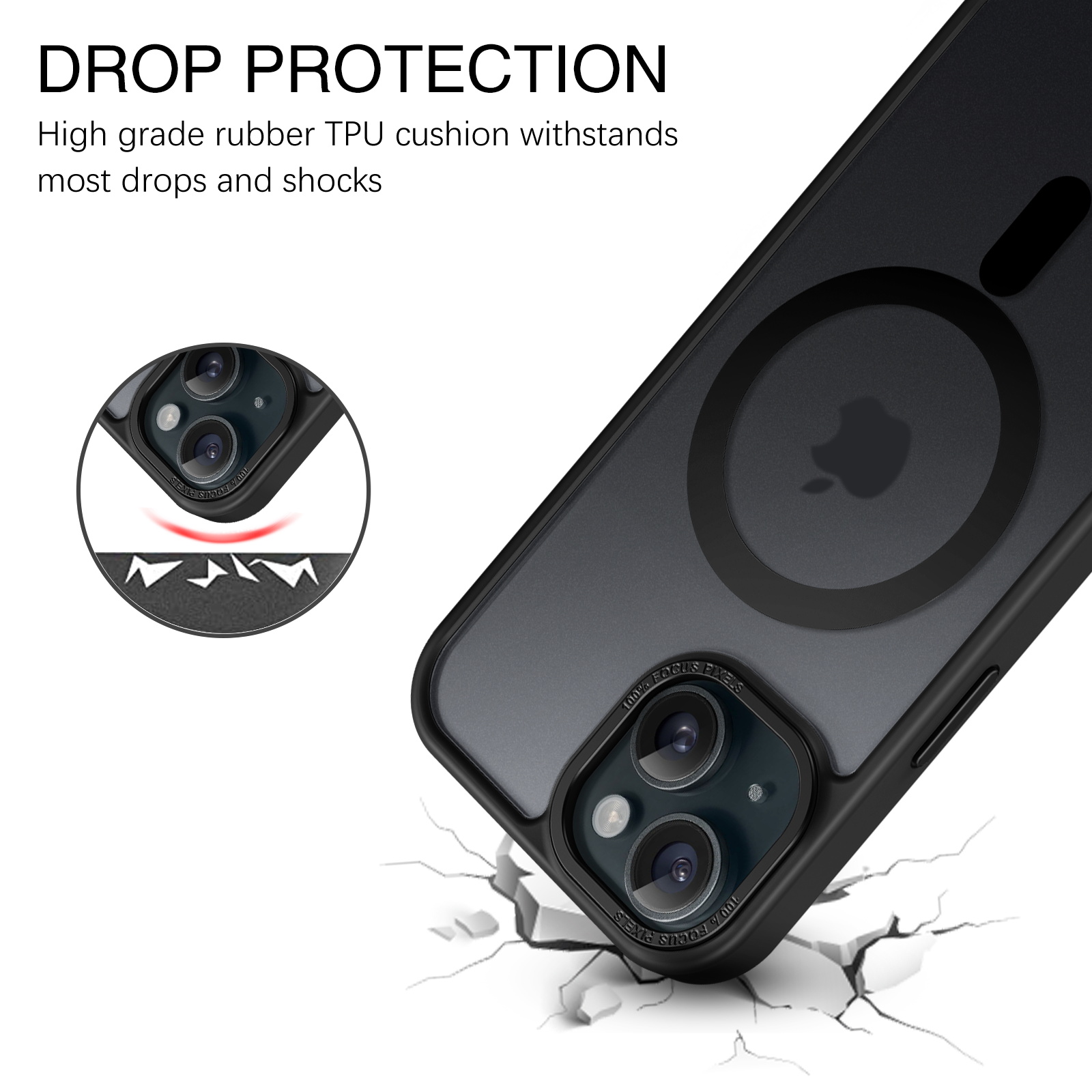 BENTOBEN iPhone 15 Plus Case, Black, MagSafe photo 7