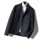 thumbnail image 2 of Abrigo de lana de doble cara para hombre, abrigo corto de estilo coreano con solapa para otoño e invierno, abrigo de lana hecho a mano, chaqueta de lana para hombre, abrigo cálido, 2 of 3