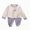 G167-Purple, variant on masbird Pajamas Sets Viscose from Bamboo Toddler Girls Boys Snug Fit Pjs Kids Short Sleeve Graphic Top & Pants Breathable Sleepwear(Coffee,6-12 M)
