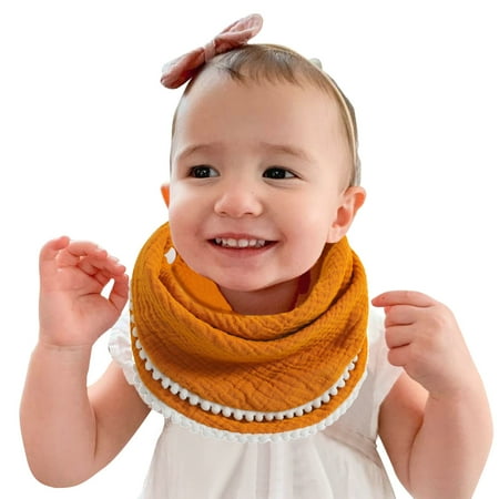 

Qufokar Rainbow Barf Cat Scarf Scoop Bib Babys Boys Girls Lace Towel Handkerchief Towel Child Bib Burp Cloths Outwear Solid