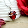thumbnail image 4 of Anavia Cremation Urn Necklace For Human Ashes January Birthstone Crystal Heart Heart Memorial Jewelry Keepsake Ashes With Velvet Jewelry Box, 4 of 8