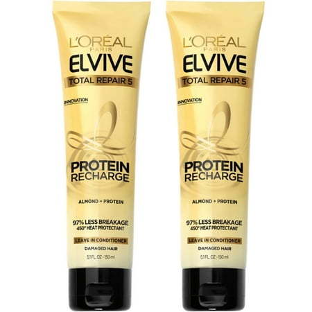 Buy and Save: 25% off L'oreal paris elvive total repair 5 protein recharge leave in conditioner 5.1 fl. oz. tube