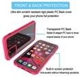 thumbnail image 5 of iPhone 11 Case, Takfox iPhone 11 Cover with [Tempered Glass Screen Protector] Shockproof Shell Plastic TPU Slim Crystal Clear Hard Case Transparent Full Body Sturdy Bumper Phone Case - Rose, 5 of 7