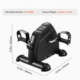 thumbnail image 4 of KFFKFF Compact Pedal Trainer, Under-Desk Bicycle for Arm/Leg Workout, Adjustable Resistance Home Office Exercise Equipment, Portable Cycle with Digital Monitor & Anti-Skid Mat, 4 of 9