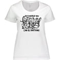 thumbnail image 3 of Inktastic Inspirational Quote In a World You Can be Anything be Kind Women's Plus Size T-Shirt, 3 of 5