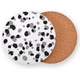 thumbnail image 7 of Coolnut Grayish White Spots Wooden Absorbent Coasters Set of 4 Insulated Coasters Drink Coasters 4 inch Home Decor, 7 of 7