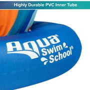 Aqua SwimSchool Inflatable Tot Trainer Pool Float with Adjustable Strap, Ages 2-4, 25-37 lbs, Blue