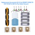 thumbnail image 2 of Kit de accesorios de repuesto de 23 piezas para aspiradora robot Ecovacs DEEBOT OZMO T8 AIVI T8 N8 Pro N8 Pro Plus. Incluye: 1 cepillo principal, 6 cepillos laterales, 4 filtros HEPA, 4 bolsas para po, 2 of 5