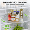 thumbnail image 6 of 2Pack Lazy Turntable Organizer for Refrigerator, Rotating Rectangular Lazy for Cabinet, Pantry, Kitchen,S, 6 of 8