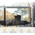 thumbnail image 2 of Cat Window Perch, Double Layered Cat Window Hammock, Window Mounted Cat Seat Cat Bed, Window Sill Cat Bed, Cat Hammock for Window, Black, 2 of 8